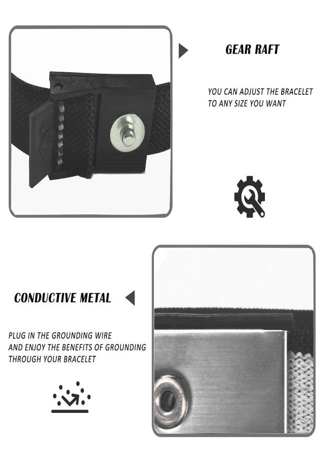 LAXVAPIU Grounding Wristband Grounding Bracelet Wrist Straps for Pain Relief Sleep Earth Connected Therapy Wrist Band with 15ft Cord - Image 3